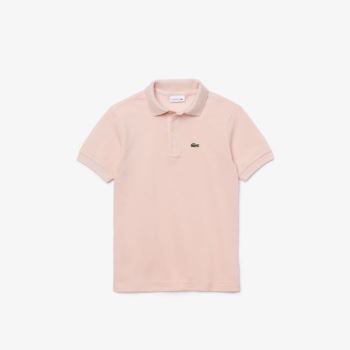 Lacoste Petit Piqué Polo - Polo Dětské Světle Růžové | CZ-yD8PgN